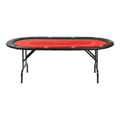 Pokertisch - zusammenklappbar - rot Turnier