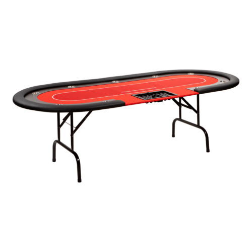 Poker table - foldable - red cashgame