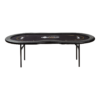 Poker table - foldable - black mec