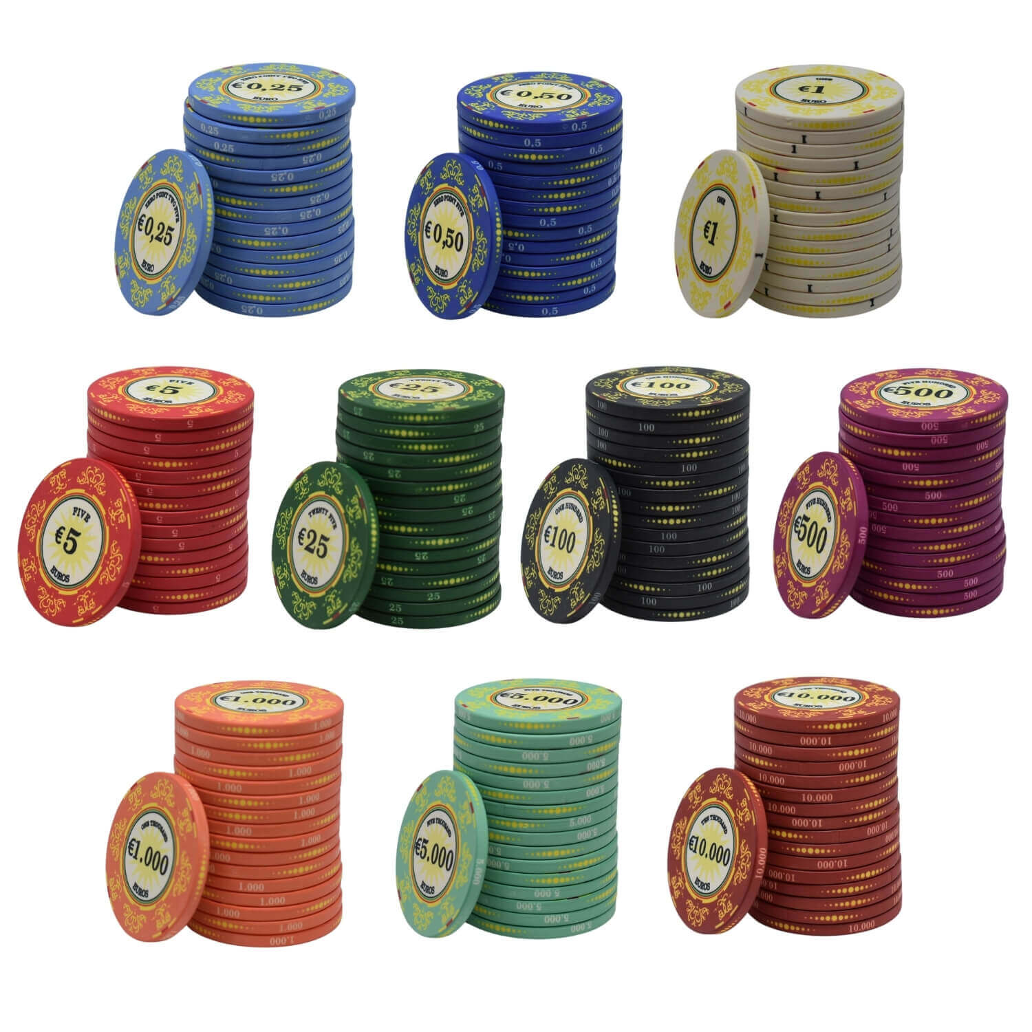 Op het randje vos Supplement Macau Deluxe Keramische Cash Game Pokerset Blue compleet - MEC Shop | Ruim  assortiment pokersets