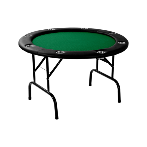 Poker table - foldable - green round
