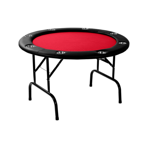 Pokertafel - inklapbaar - rood rond