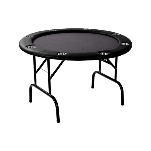 Pokertafel - inklapbaar - zwart rond
