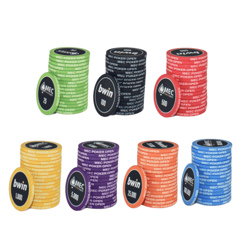 Poker chips - keramisch - MEC Poker Open