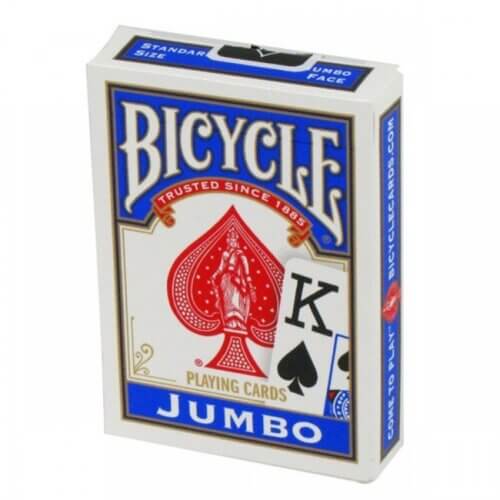 Poker cards - Bicycle - Jumbo blau